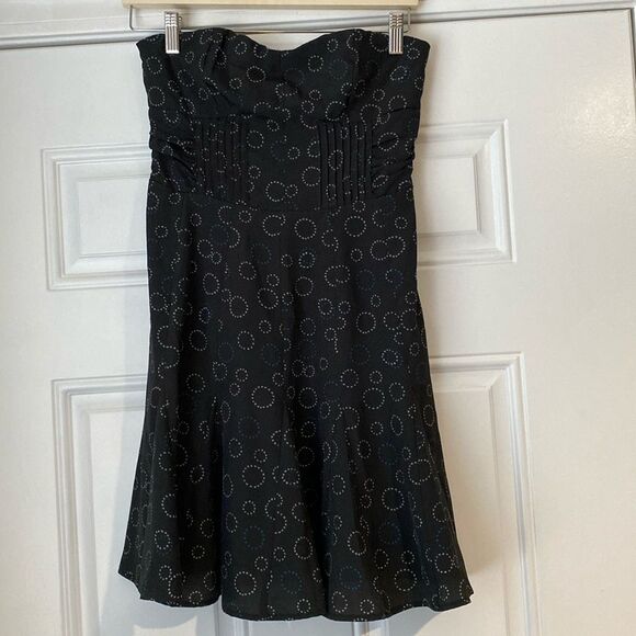 NWT NEW American Eagle Circle Print Strapless Mini Dress Sweetheart Neck Size 2 - Picture 2 of 11